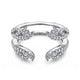 Gabriel & Co. AN12551M-W44JJ 14K White Gold Diamond Ring Enhancer