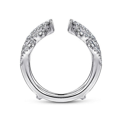 Gabriel & Co. AN12551M-W44JJ 14K White Gold Diamond Ring Enhancer