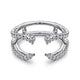 Gabriel & Co. AN12738S-W44JJ 14K White Gold French Pavé Set Diamond Ring Enhancer