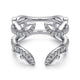 Gabriel & Co. AN12740L-W44JJ 14K White Gold French Pavé Set Diamond Ring Enhancer
