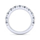 Gabriel & Co. AN14327W44JJ 14K White Gold Round 11 Stone Diamond Anniversary Band