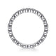 Gabriel & Co. AN14685W44JJ 14K White Gold Round Diamond Halo Anniversary Band
