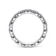 Gabriel & Co. AN14686W44JJ 14K White Gold Round Diamond Halo Anniversary Band