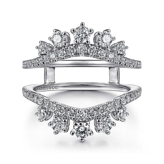 Gabriel & Co. AN14748M-W44JJ 14K White Gold Diamond Ring Enhancer