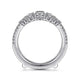 Gabriel & Co. AN14748M-W44JJ 14K White Gold Diamond Ring Enhancer