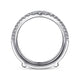 Gabriel & Co. AN14749M-W44JJ 14K White Gold Diamond Ring Enhancer