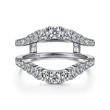 Gabriel & Co. AN14750M-W44JJ 14K White Gold Diamond Ring Enhancer