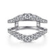 Gabriel & Co. AN14750M-W44JJ 14K White Gold Diamond Ring Enhancer