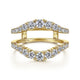 Gabriel & Co. AN14750M-Y44JJ 14K Yellow Gold Diamond Ring Enhancer