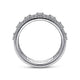 Gabriel & Co. AN14753W44JJ Wide 14K White Gold Diamond Anniversary Band