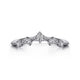 Gabriel & Co. AN15569W44JJ 14K White Gold Curved Diamond Anniversary Band