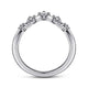 Gabriel & Co. AN15569W44JJ 14K White Gold Curved Diamond Anniversary Band