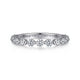 Gabriel & Co. AN15748W44JJ 14K White Gold Single Prong Diamond Anniversary Band