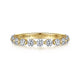 Gabriel & Co. AN15748Y44JJ 14K Yellow Gold Single Prong Diamond Anniversary Band