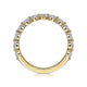 Gabriel & Co. AN15748Y44JJ 14K Yellow Gold Single Prong Diamond Anniversary Band