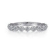 Gabriel & Co. AN15749W44JJ 14K White Gold Single Prong Diamond Anniversary Band