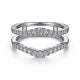 Gabriel & Co. AN15824M-W44JJ 14K White Gold Diamond Ring Enhancer