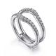 Gabriel & Co. AN15824M-W44JJ 14K White Gold Diamond Ring Enhancer