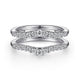 Gabriel & Co. AN15825M-W44JJ 14K White Gold Diamond Ring Enhancer