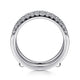 Gabriel & Co. AN15829M-W44JJ 14K White Gold Diamond Ring Enhancer