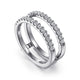 Gabriel & Co. AN15829M-W44JJ 14K White Gold Diamond Ring Enhancer