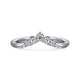 Curved-14K White Gold Diamond Anniversary Band