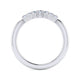 Curved-14K White Gold Diamond Anniversary Band