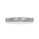 Gabriel & Co. AN6011W44JJ 14K White Gold Round Bezel Set Diamond Anniversary Band