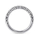 Gabriel & Co. AN6011W44JJ 14K White Gold Round Bezel Set Diamond Anniversary Band