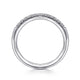 Gabriel & Co. AN6071PT4JJ Platinum 11 Stone French Pavé Diamond Wedding Band