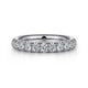 Gabriel & Co. AN6073PT4JJ Platinum 11 Stone French Pavé Diamond Wedding Band