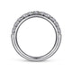 Gabriel & Co. AN6073W44JJ 14K White Gold 11 Stone French Pavé Diamond Wedding Band