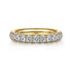 Gabriel & Co. AN6073Y44JJ 14K Yellow Gold 11 Stone French Pavé Diamond Wedding Band