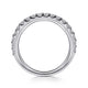 Gabriel & Co. AN7574W44JJ 14K White Gold Shared Prong Diamond Wedding Band
