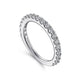 Gabriel & Co. AN7575W44JJ 14k White Gold Diamond Anniversary Band