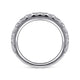 Gabriel & Co. AN7576W44JJ 14K White Gold Shared Prong Diamond Wedding Band