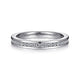Gabriel & Co. AN7578W44JJ 14K White Gold Channel Set Diamond Wedding Band