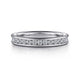 Gabriel & Co. AN7579W44JJ 14K White Gold Channel Set Diamond Wedding Band