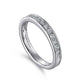 Gabriel & Co. AN7579W44JJ 14K White Gold Channel Set Diamond Wedding Band