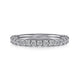 Gabriel & Co. AN7604W44JJ 14K White Gold Shared Prong Set Diamond Wedding Band
