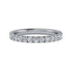 Gabriel & Co. AN7622W44JJ 14K White Gold French Pavé Diamond Wedding Band
