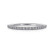 Gabriel & Co. AN7650W44JJ 14K White Gold Prong Set Diamond Wedding Band