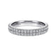 Gabriel & Co. AN7749W44JJ 14K White Gold Double Row Diamond Anniversary Band