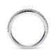 Gabriel & Co. AN7749W44JJ 14K White Gold Double Row Diamond Anniversary Band
