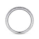 Gabriel & Co. AN7856W44JJ 14K White Gold French Pavé Diamond Anniversary Band
