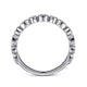 Gabriel & Co. AN8386W44JJ Vintage Inspired 14K White Gold Marquise and Round Station Diamond Anniversary Band