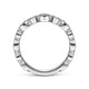 Gabriel & Co. AN8387W44JJ Vintage Inspired 14K White Gold Marquise and Round Station Diamond Anniversary Band