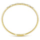 Gabriel & Co. BG3842-62Y45JJ 14K Yellow Gold Oval Link Diamond Bangle