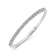 Gabriel & Co. BG3976-62W45JJ 14K White Gold Diamond Bangle