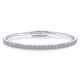 Gabriel & Co. BG4009-62W45JJ 14K White Gold Two Row Diamond Bangle